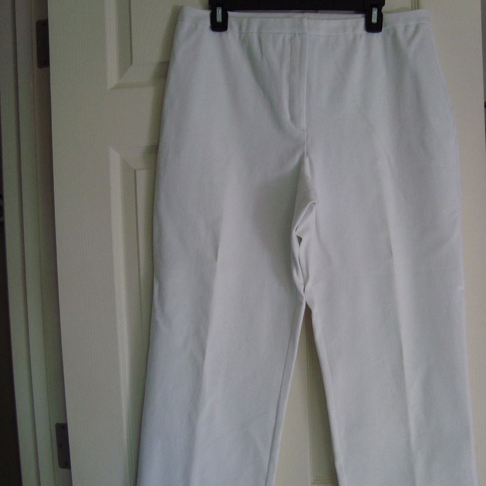 Chico's white cotton/spandex pants, size 2.5